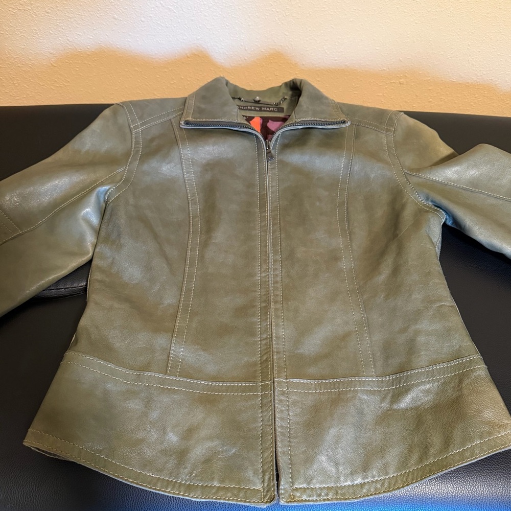 Andrew Marc Sage Leather Jacket